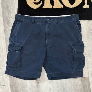Vintage Polo by Ralph Lauren Men's Navy Blue Cargo Shorts - Size 48B
